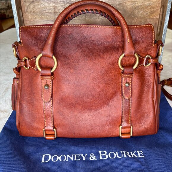 Dooney & Bourke Florentine Leather Satchel/Shoulder Bag/Crossbody Bag - Picture 3 of 16